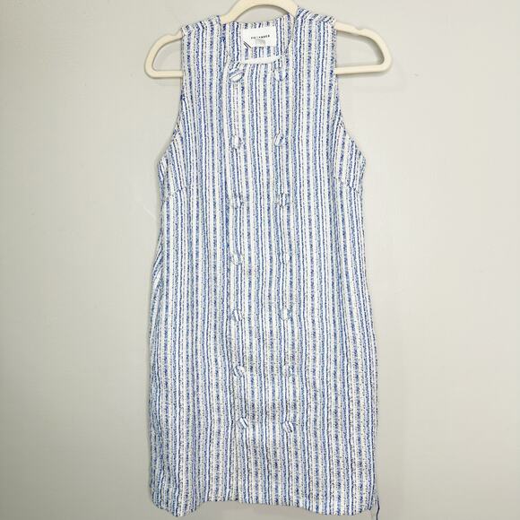 Tuckernuck Pomander Place Ethereal Tweed Bianca Mini Dress Blue Small - Picture 2 of 10